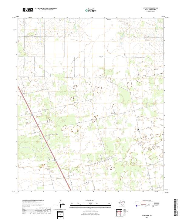 2022 Map of Hawley NE, 2022 Print