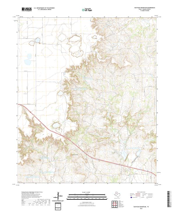 USGS Topographic Map – Haystack Mountain