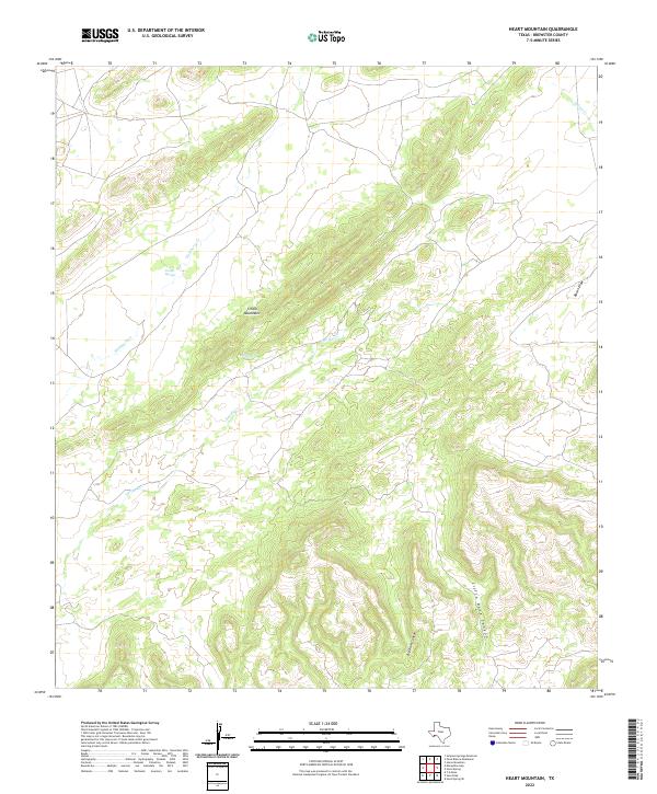 USGS Topographic Map – Heart Mountain