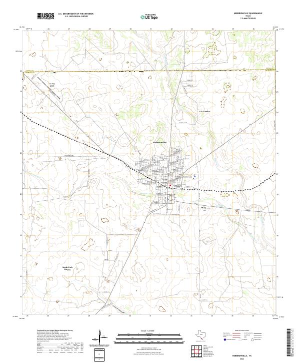 USGS Topographic Map – Hebbronville