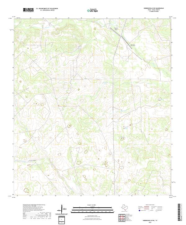 USGS Topographic Map – Hebbronville NW