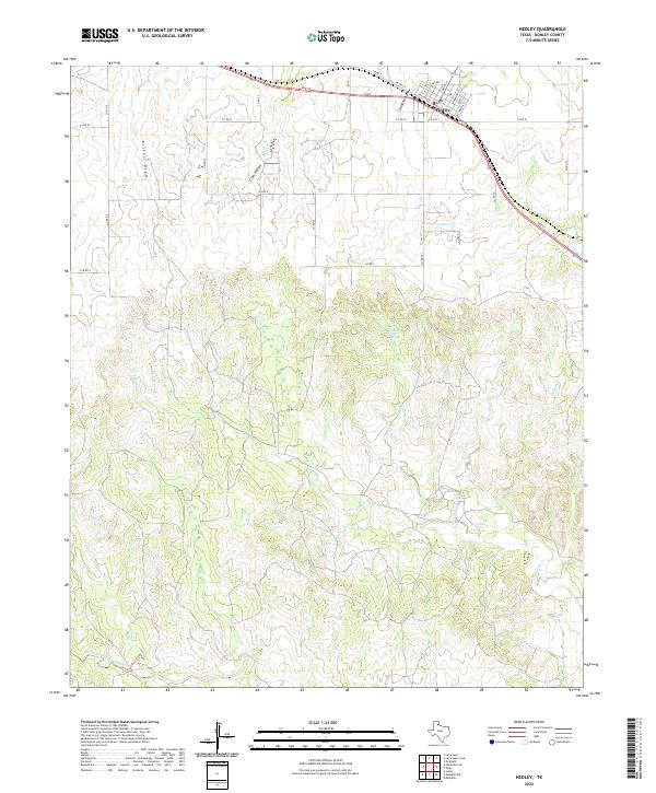 USGS Topographic Map – Hedley