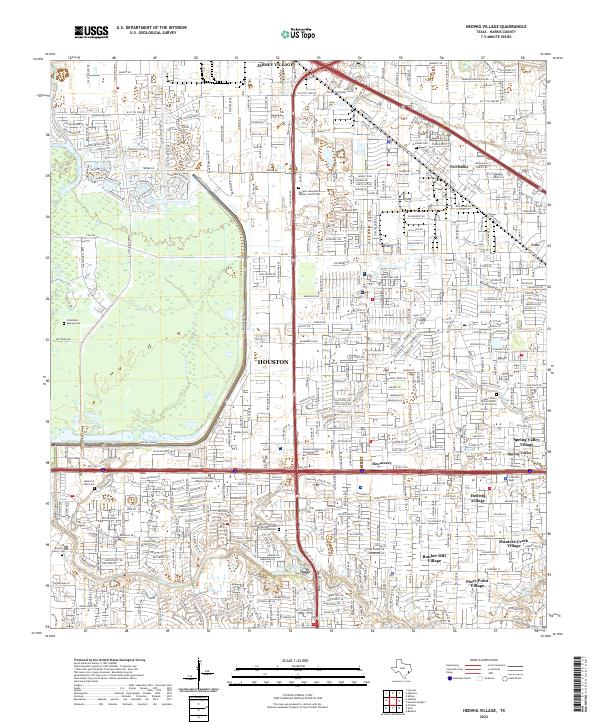 USGS Topographic Map – Hedwig Village