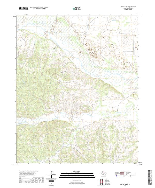 USGS Topographic Map – Heel Fly Draw