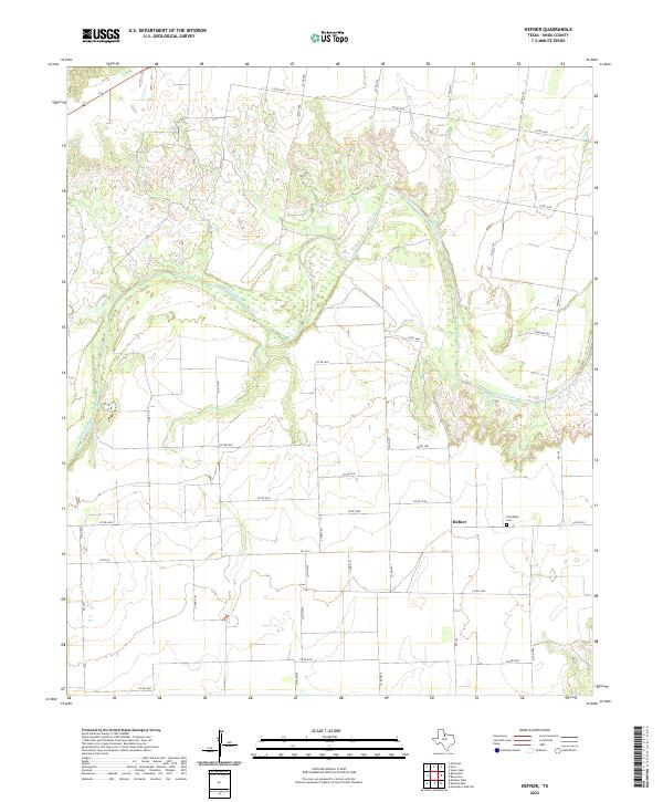 USGS Topographic Map – Hefner
