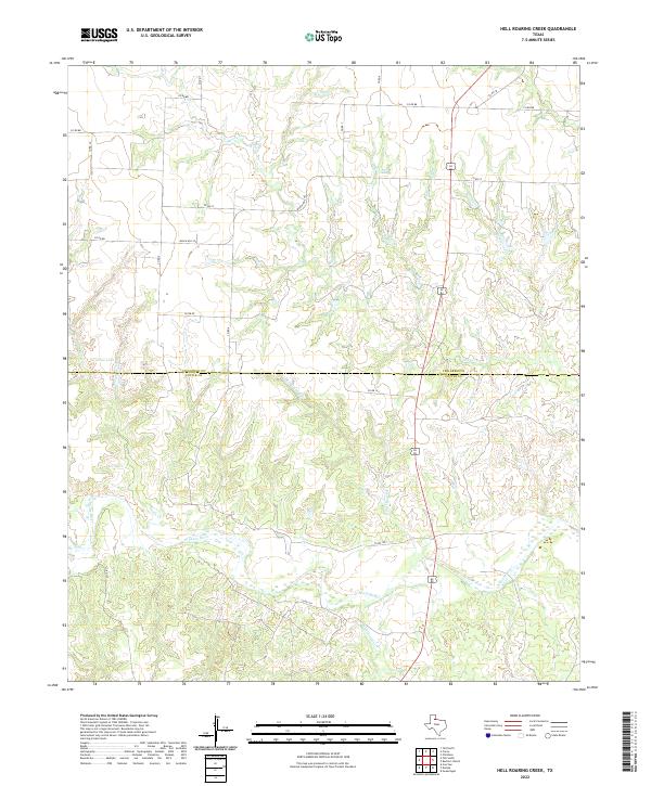 USGS Topographic Map – Hell Roaring Creek