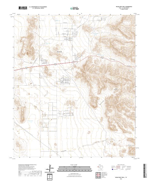 USGS Topographic Map – Helms West Well