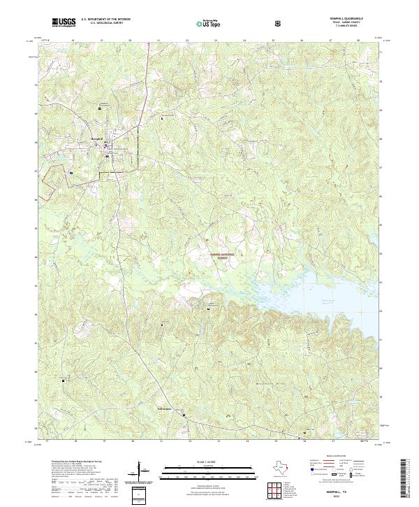 USGS Topographic Map – Hemphill