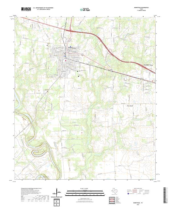 USGS Topographic Map – Hempstead