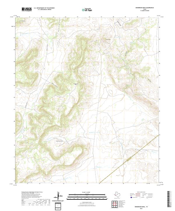 USGS Topographic Map – Henderson Mesa