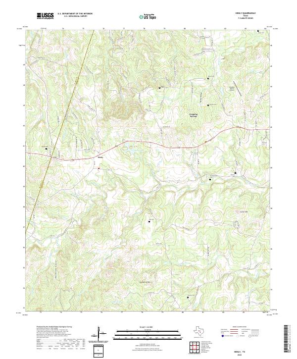 USGS Topographic Map – Henly