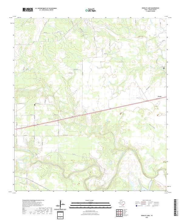 USGS Topographic Map – Hensley Lake