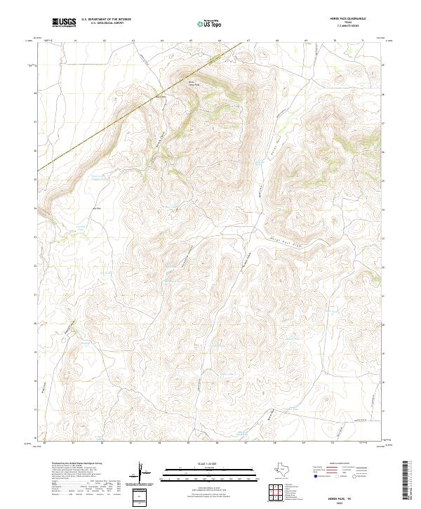 USGS Topographic Map – Herds Pass