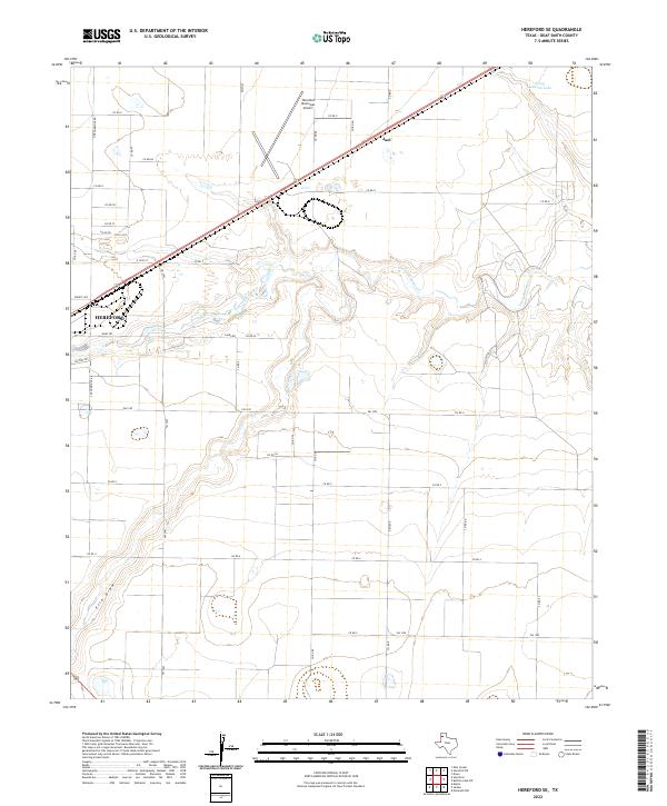 USGS Topographic Map – Hereford SE