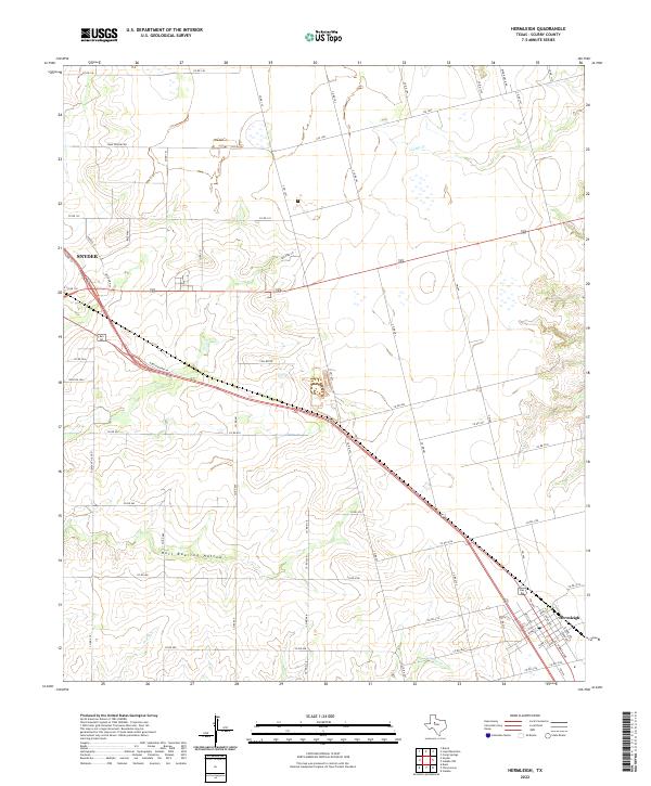 USGS Topographic Map – Hermleigh