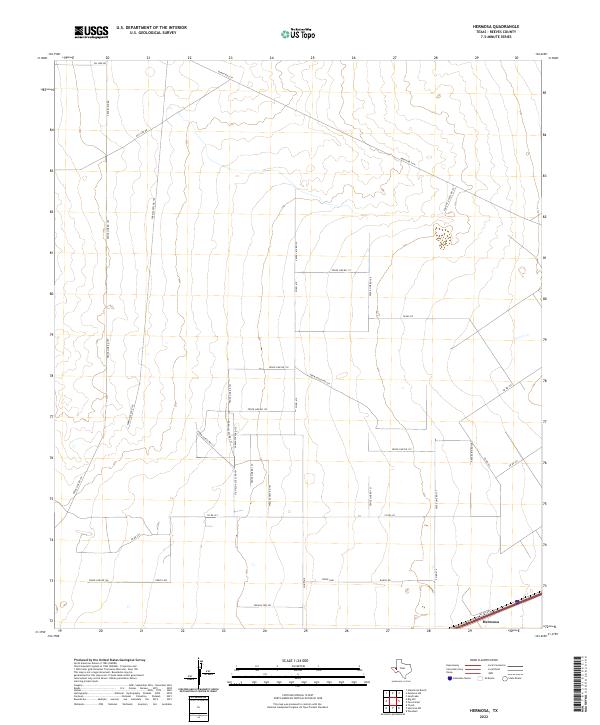USGS Topographic Map – Hermosa