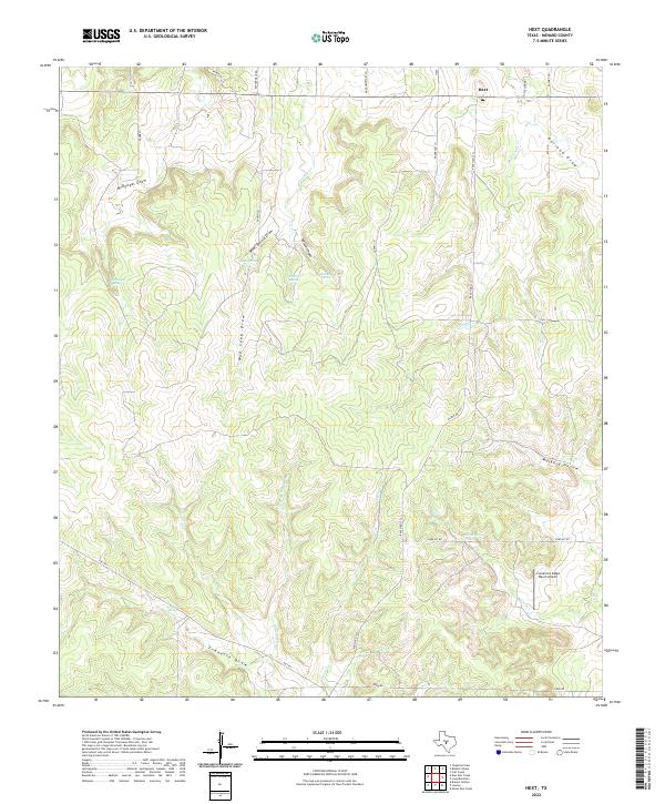 USGS Topographic Map – Hext