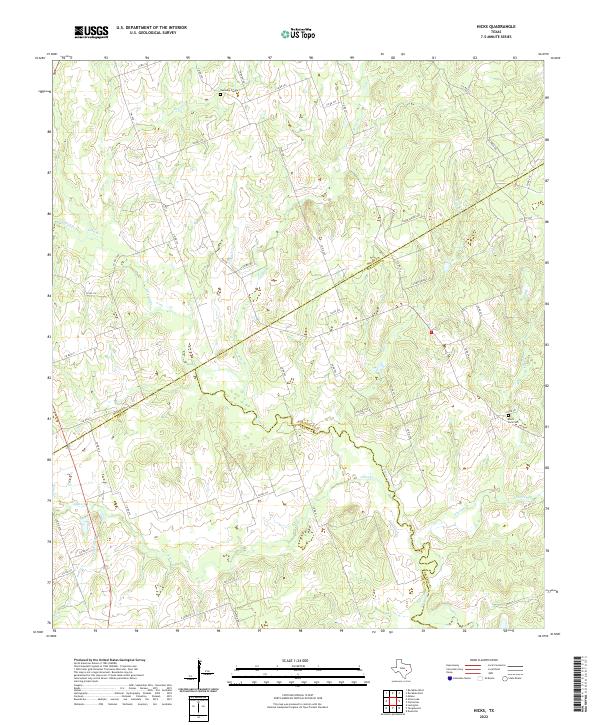 USGS Topographic Map – Hicks