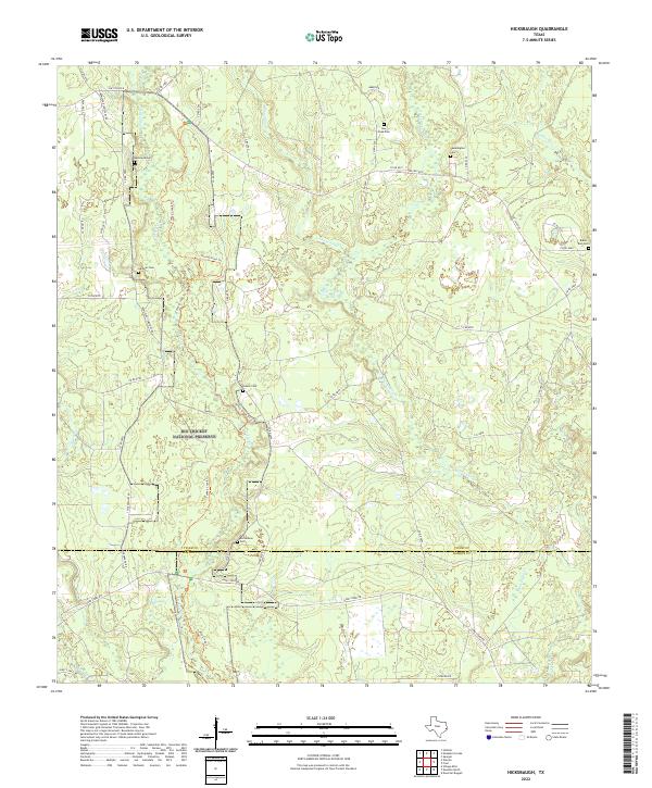 USGS Topographic Map – Hicksbaugh