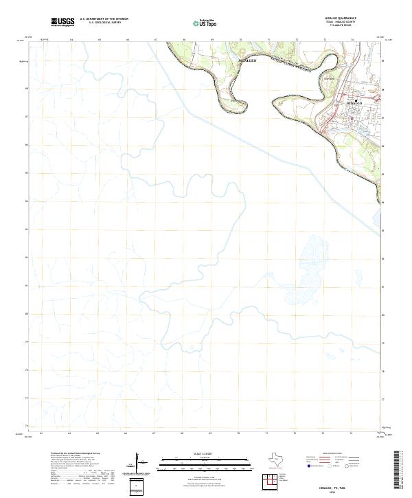 USGS Topographic Map – Hidalgo