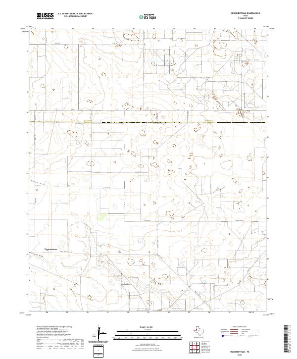 USGS Topographic Map – Higginbotham