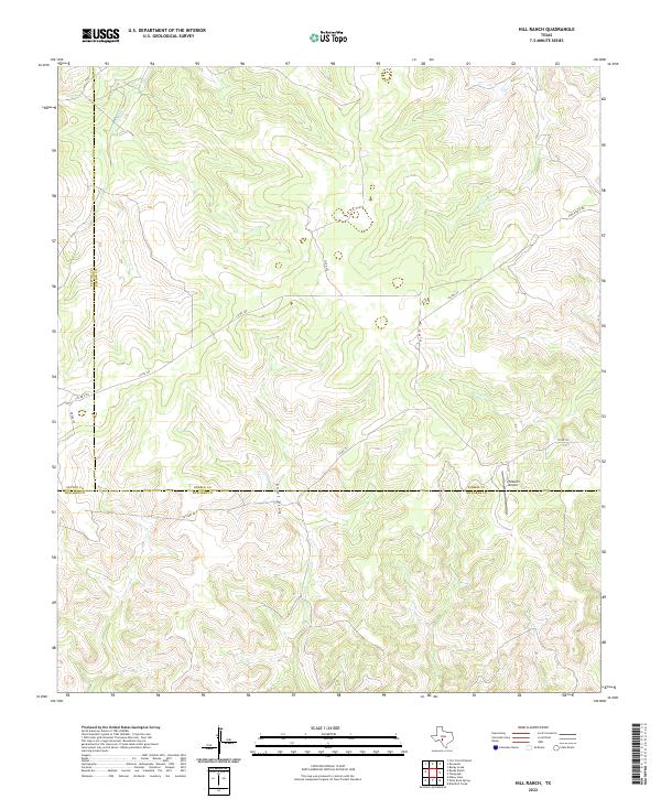 2022 Map of Hill Ranch, 2022 Print
