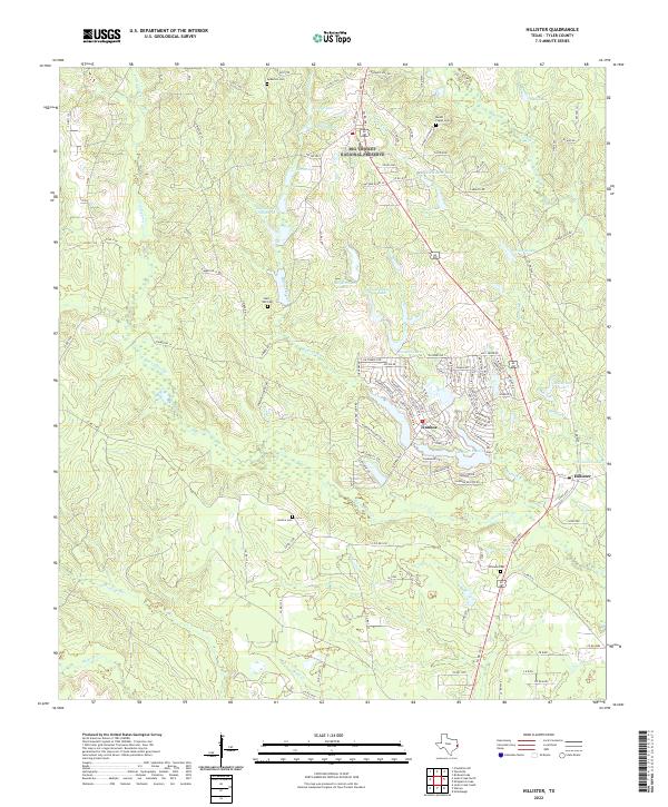 USGS Topographic Map – Hillister
