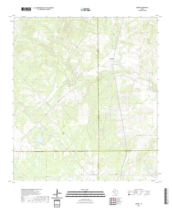 USGS Topographic Map – Hindes