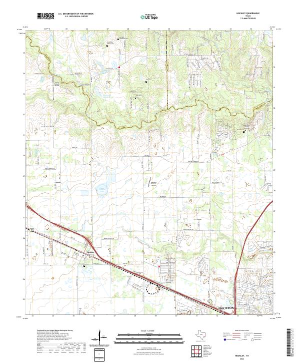 USGS Topographic Map – Hockley