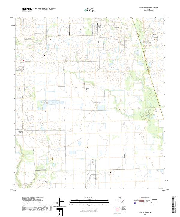 USGS Topographic Map – Hockley Mound