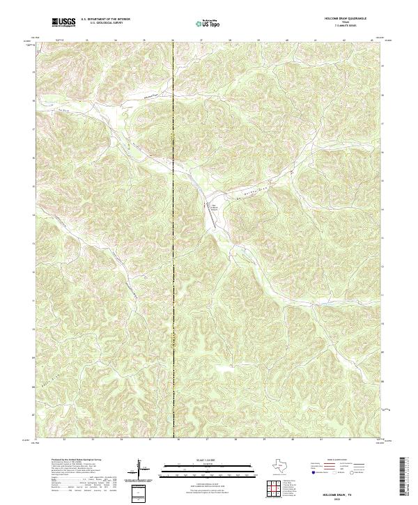 USGS Topographic Map – Holcomb Draw