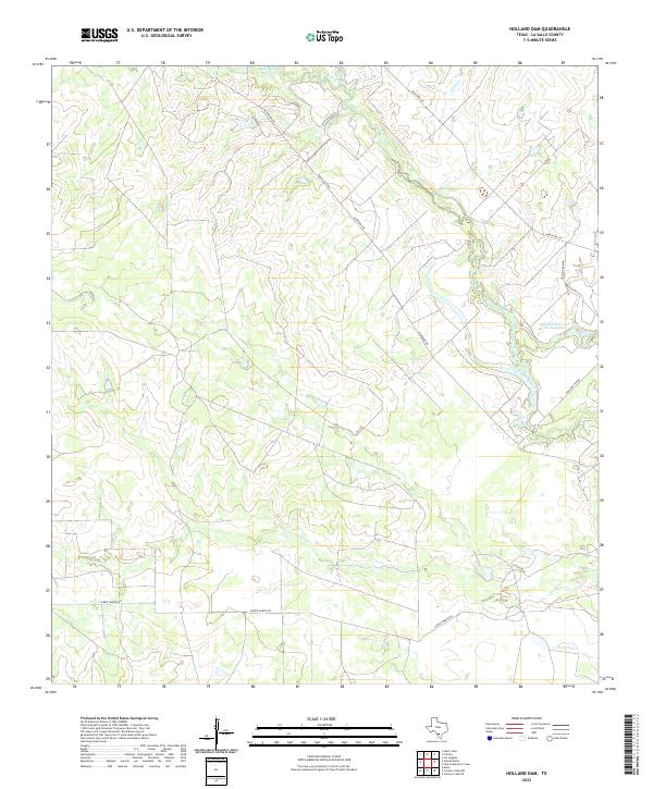 USGS Topographic Map – Holland Dam