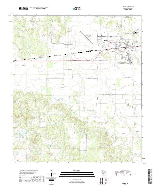 USGS Topographic Map – Hondo