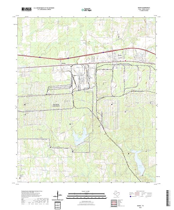 USGS Topographic Map – Hooks