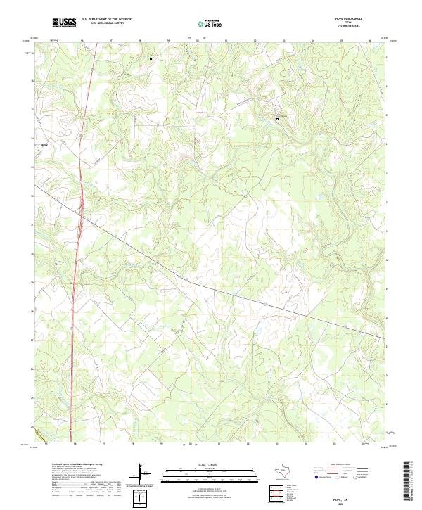 USGS Topographic Map – Hope