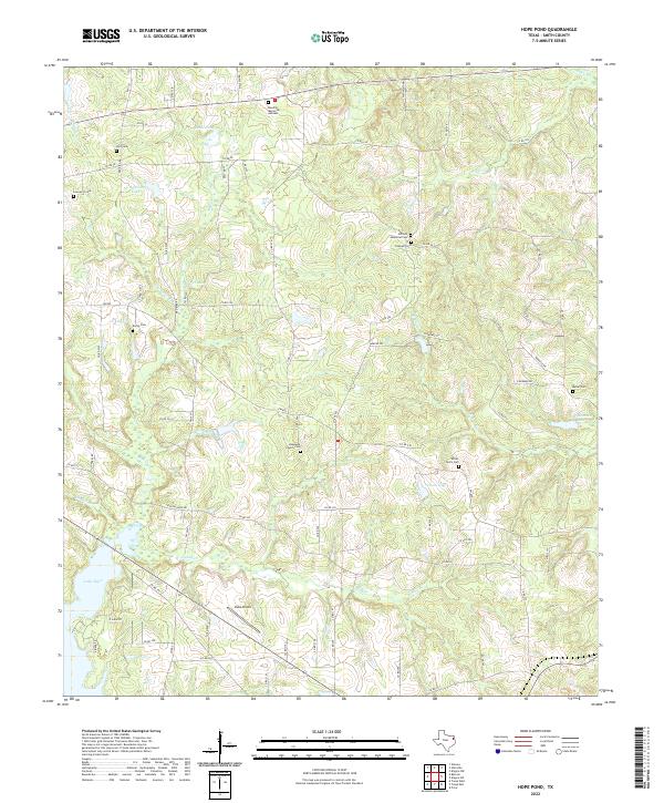 USGS Topographic Map – Hope Pond