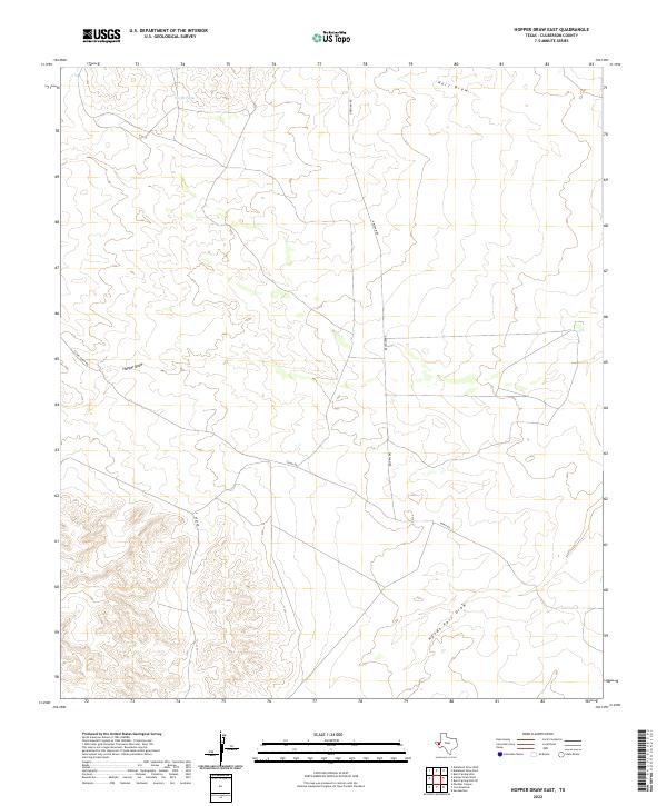 USGS Topographic Map – Hopper Draw East