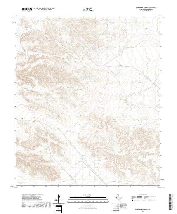 USGS Topographic Map – Hopper Draw West