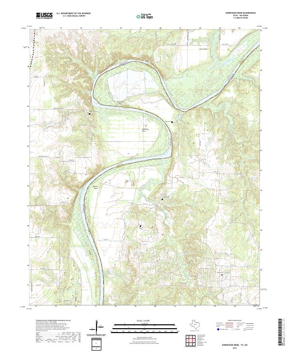 USGS Topographic Map – Horseshoe Bend