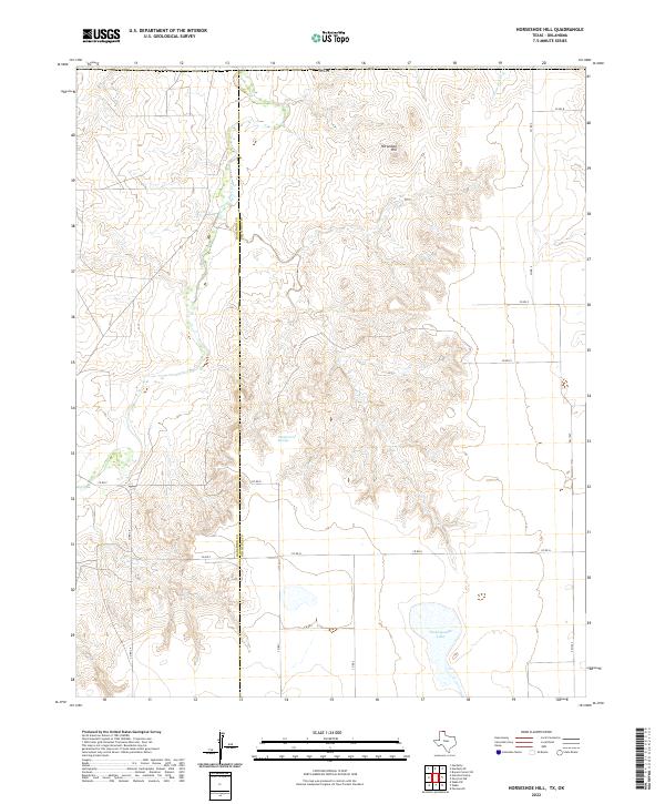 USGS Topographic Map – Horseshoe Hill