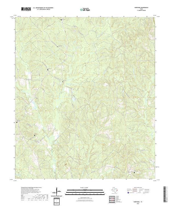 USGS Topographic Map – Hortense