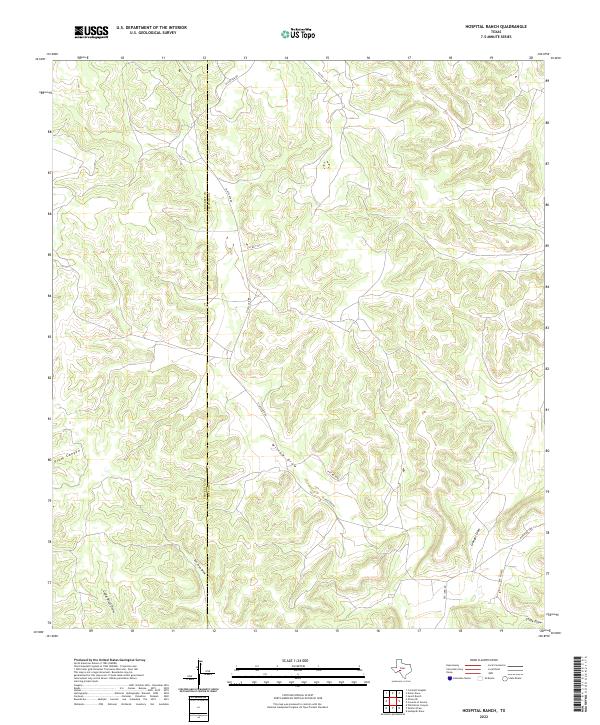 USGS Topographic Map – Hospital Ranch