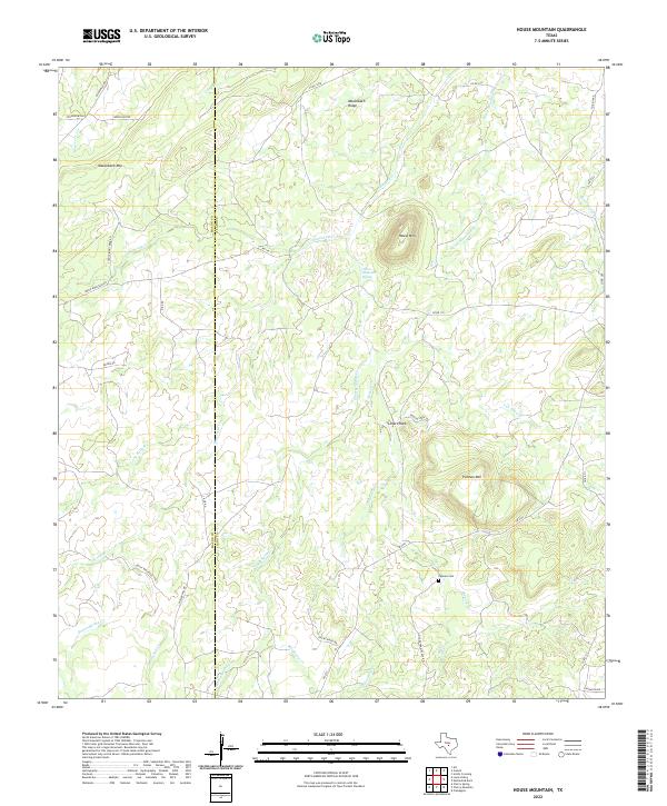 USGS Topographic Map – House Mountain