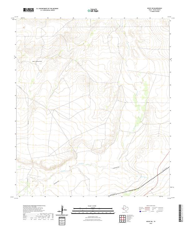 USGS Topographic Map – Hovey NE