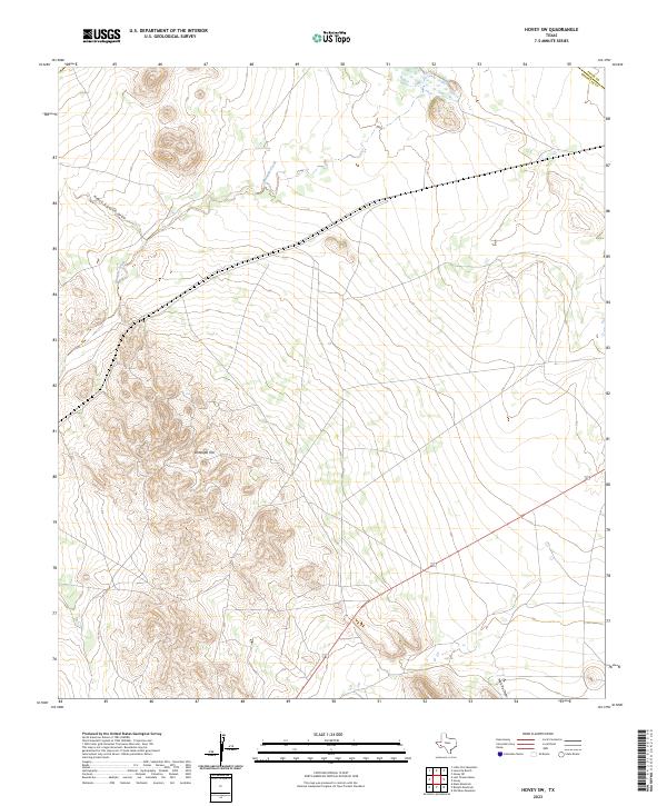 USGS Topographic Map – Hovey SW
