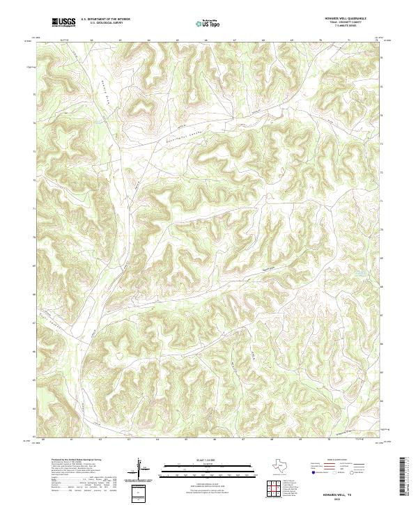 USGS Topographic Map – Howards Well