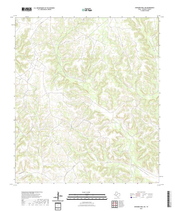 2022 Map of Howards Well NE, 2022 Print