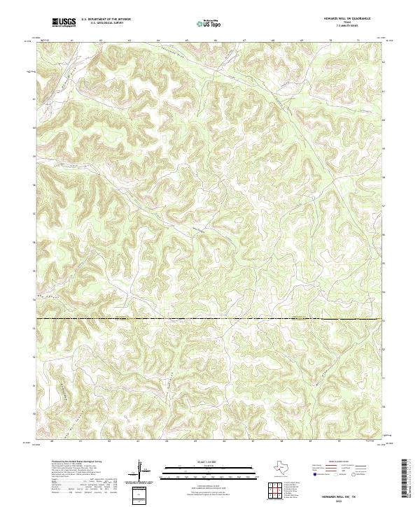 USGS Topographic Map – Howards Well SW