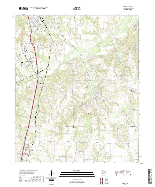 USGS Topographic Map – Howe