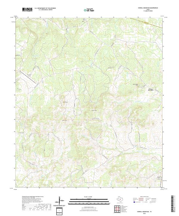 USGS Topographic Map – Howell Mountain